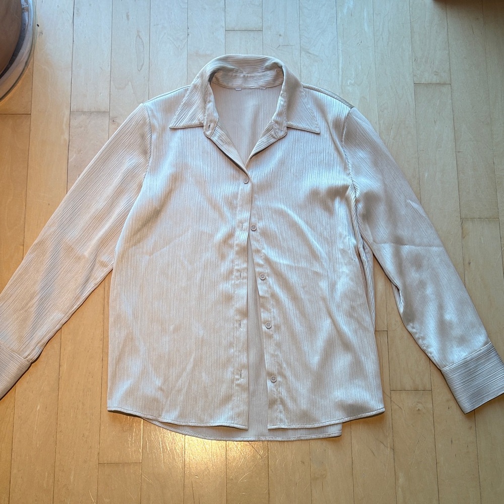 Cream Button-Up Shirt